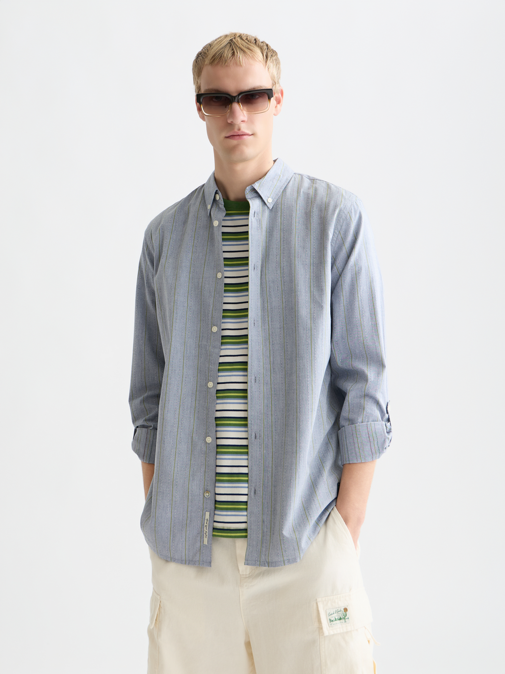 Yarndyed dobby regularfit shirt