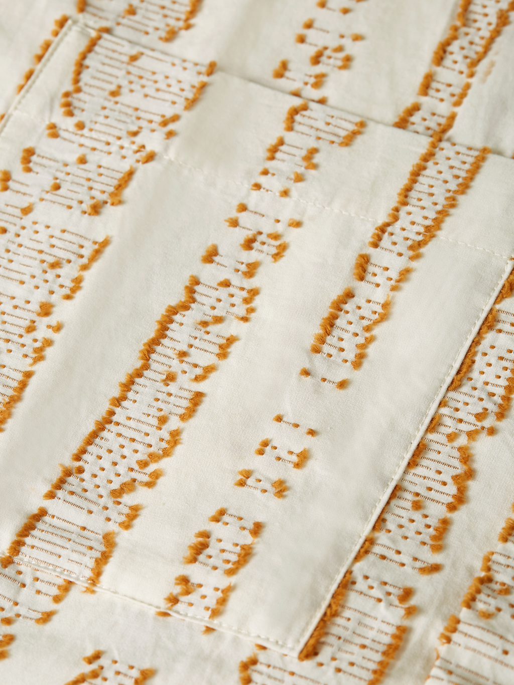 Jacquard structure relaxed shirt