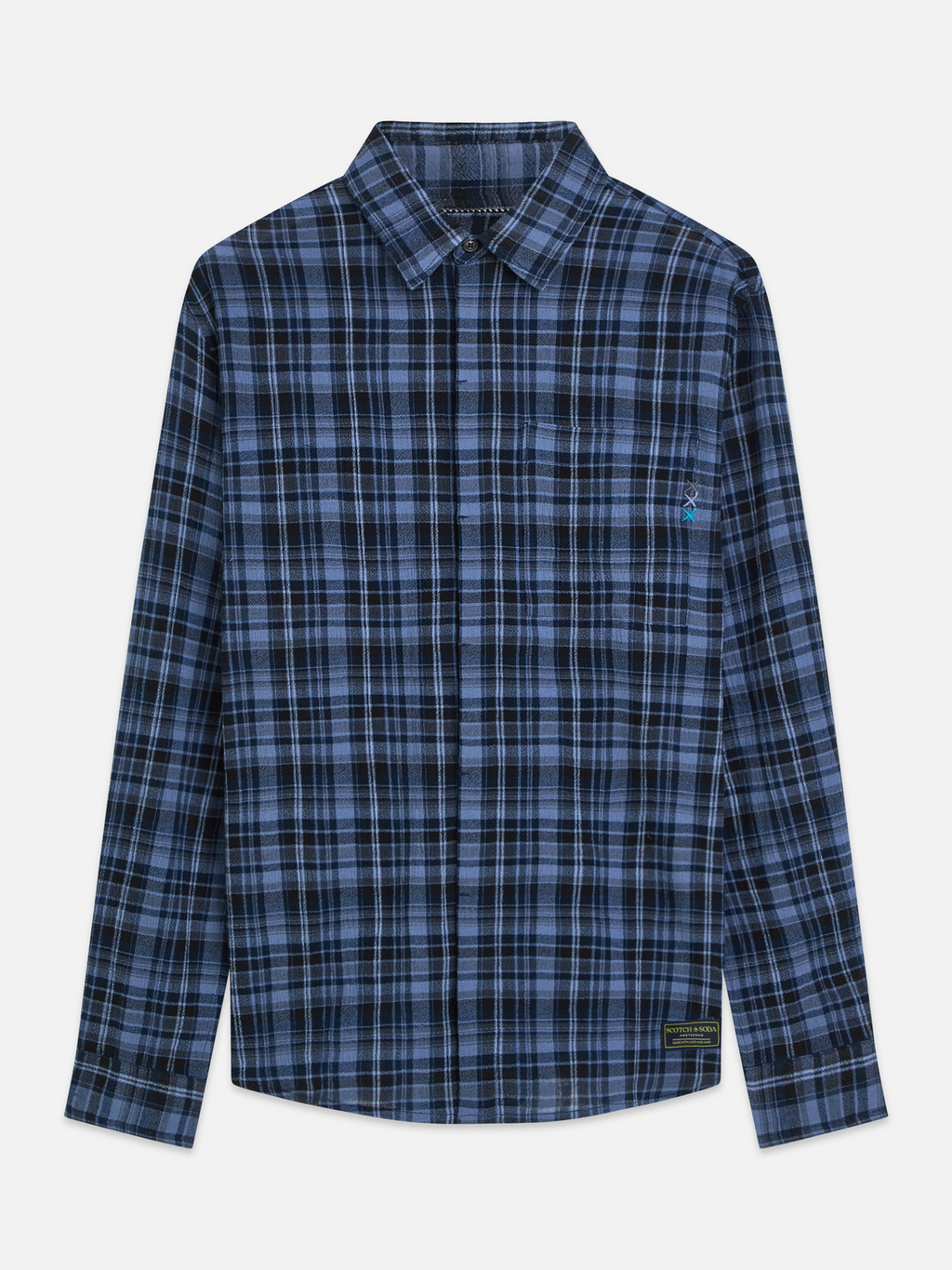Flannel check relaxed shirt