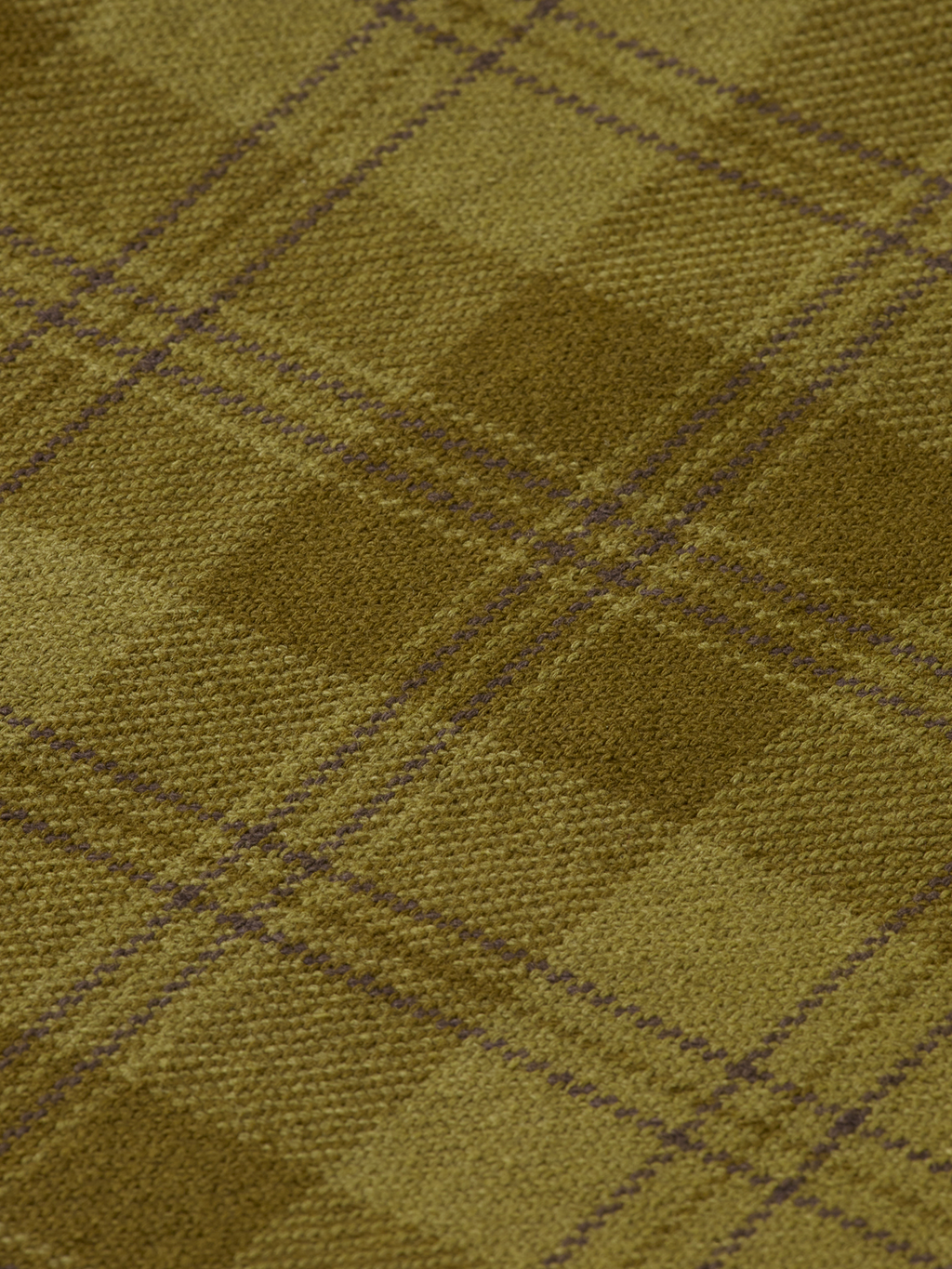 Washed denim checked overshirt