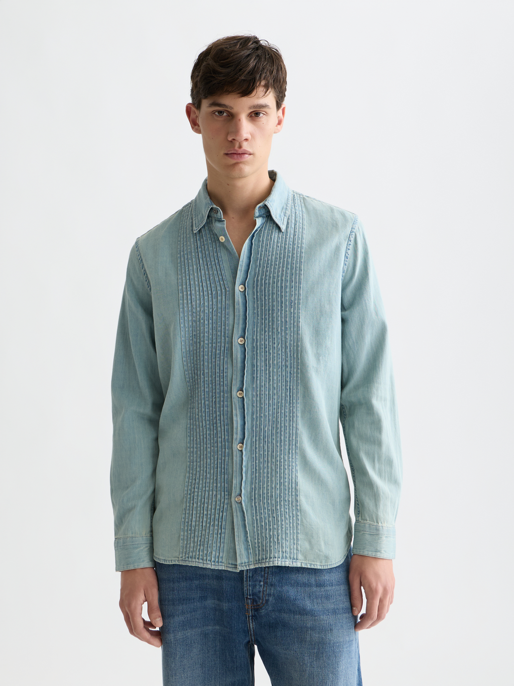 Western denim shirt