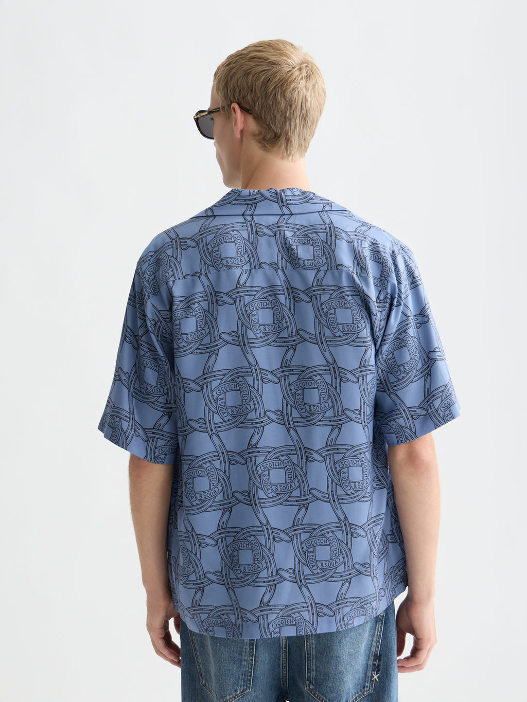 Printed relaxed short sleeve shirt