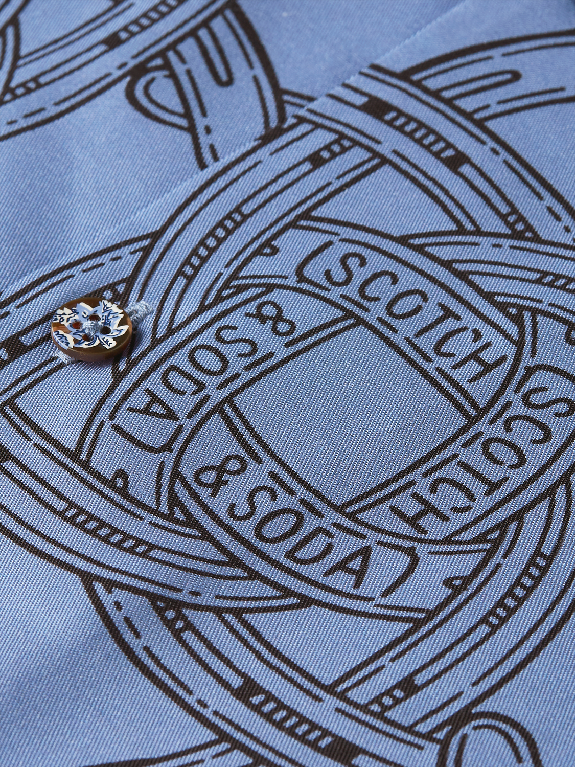 Printed relaxed short sleeve shirt