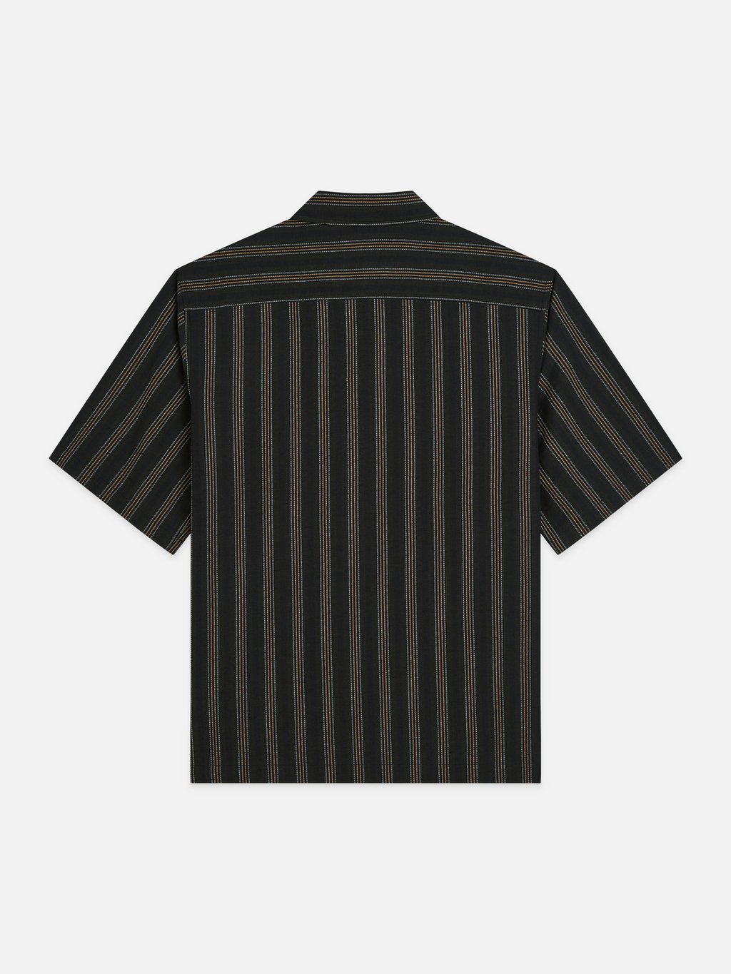 Structured stripe relaxedfit shortsleeved shirt