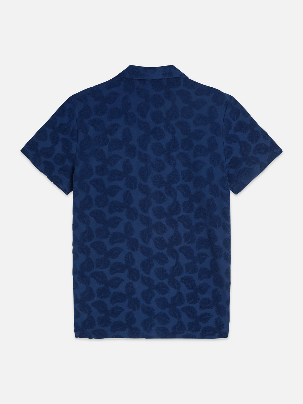 Terry jacquard short sleeve shirt