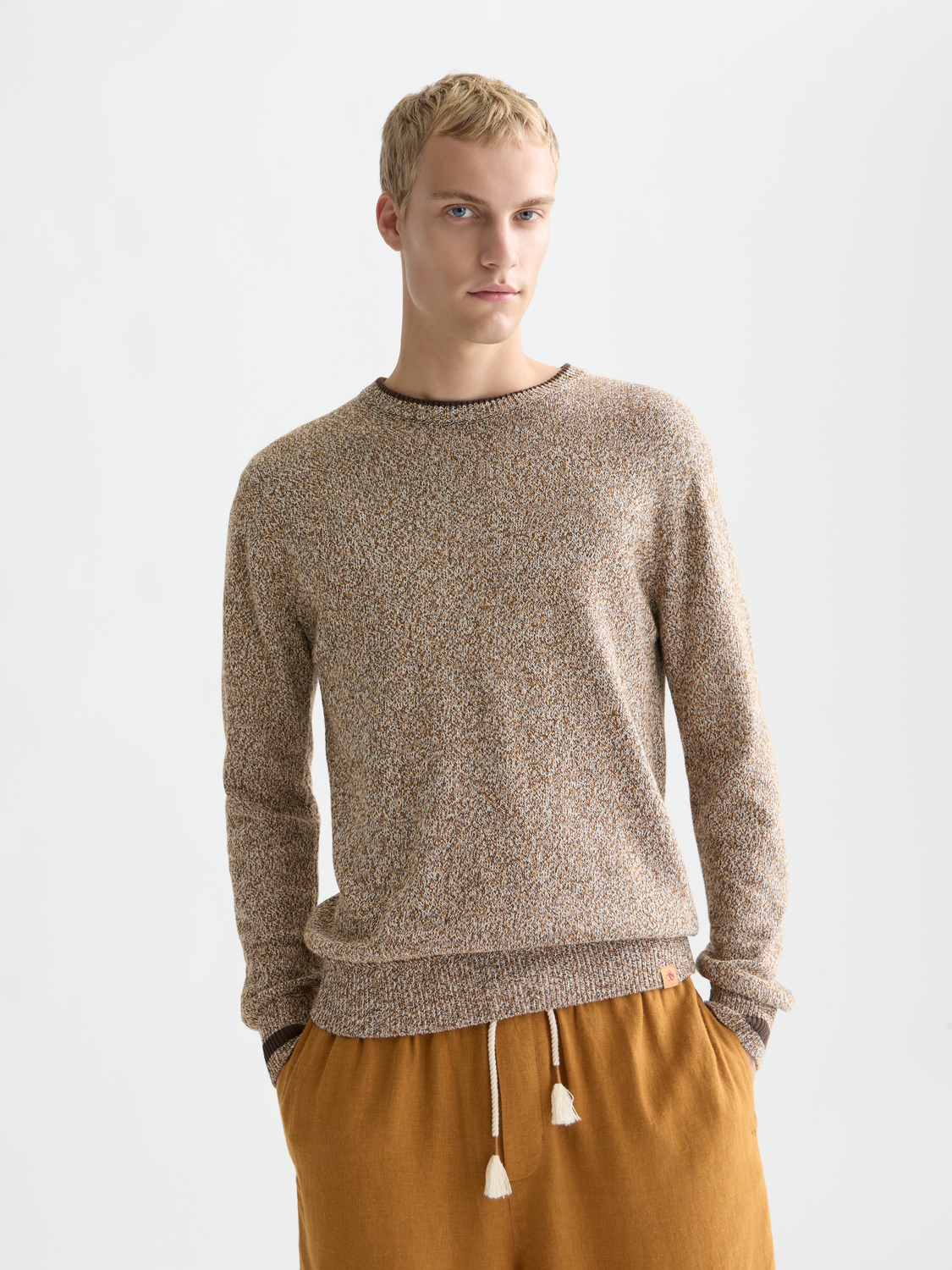 Melange regular fit pullover