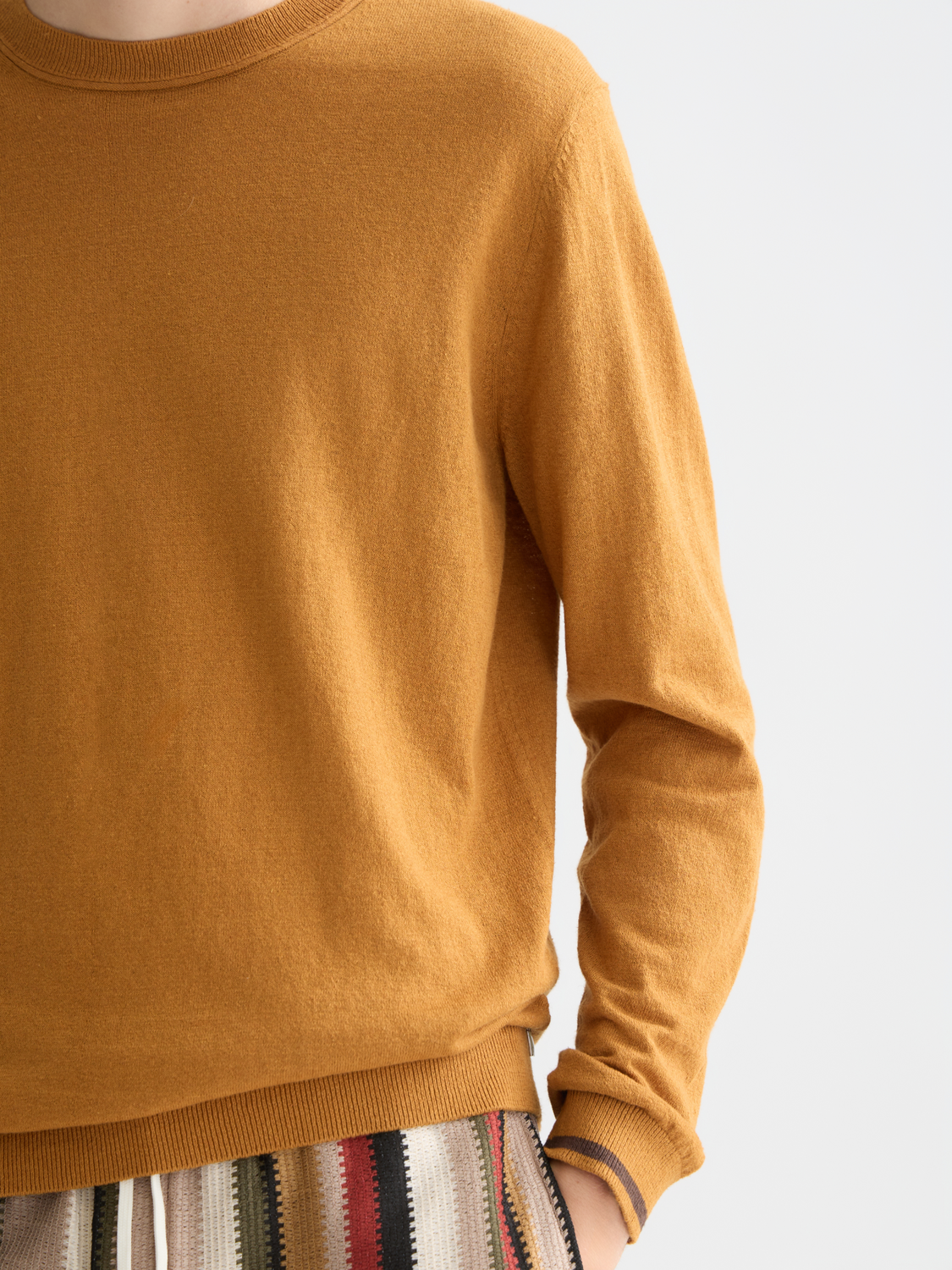 Linen blend pullover