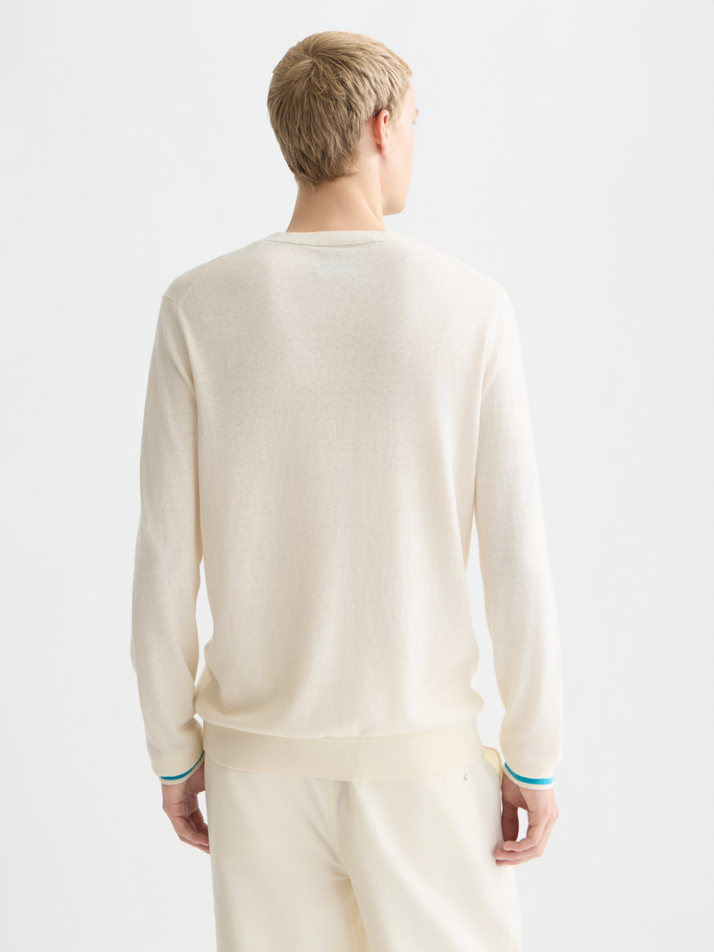 Linen blend pullover