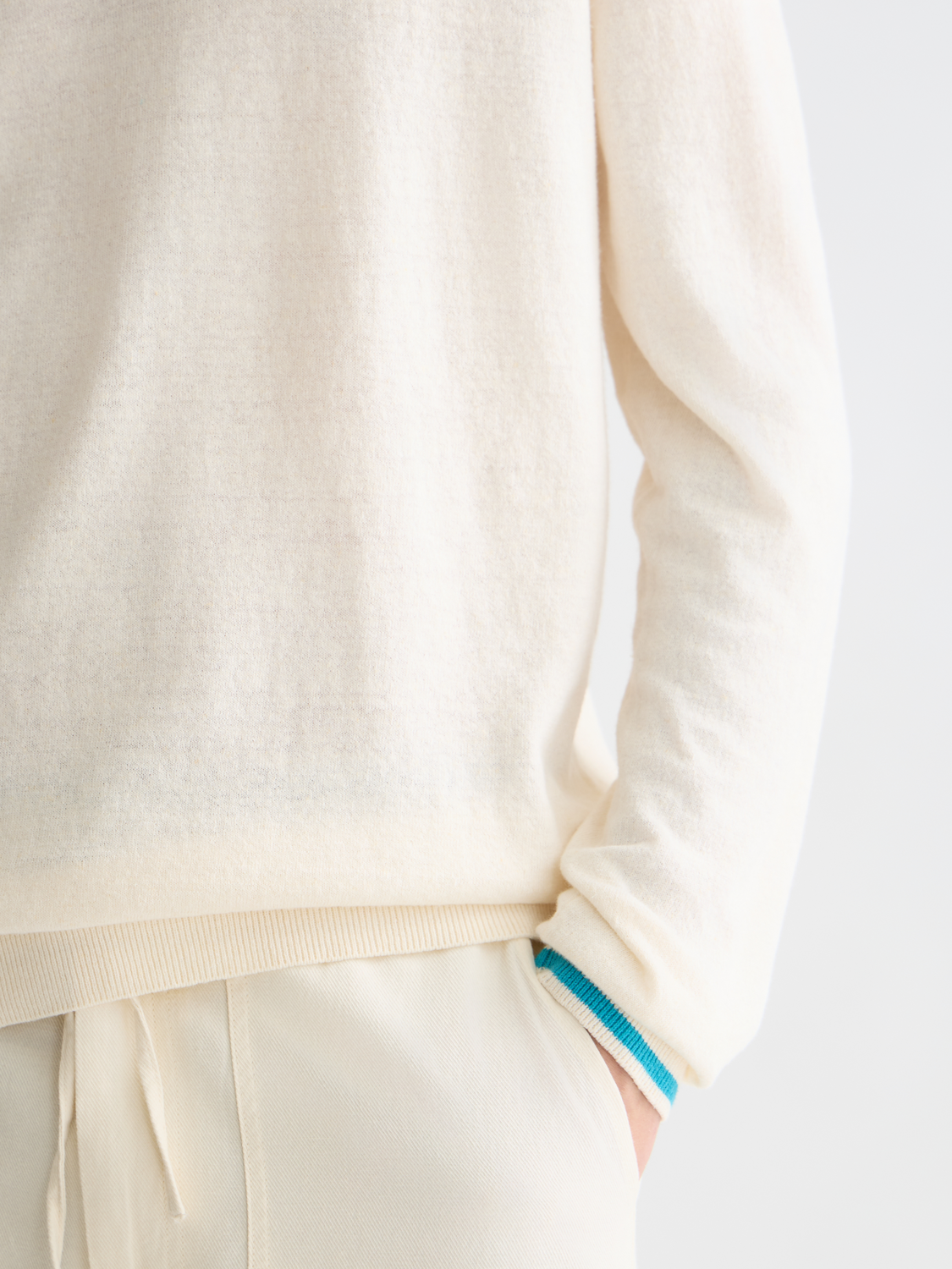Linen blend pullover
