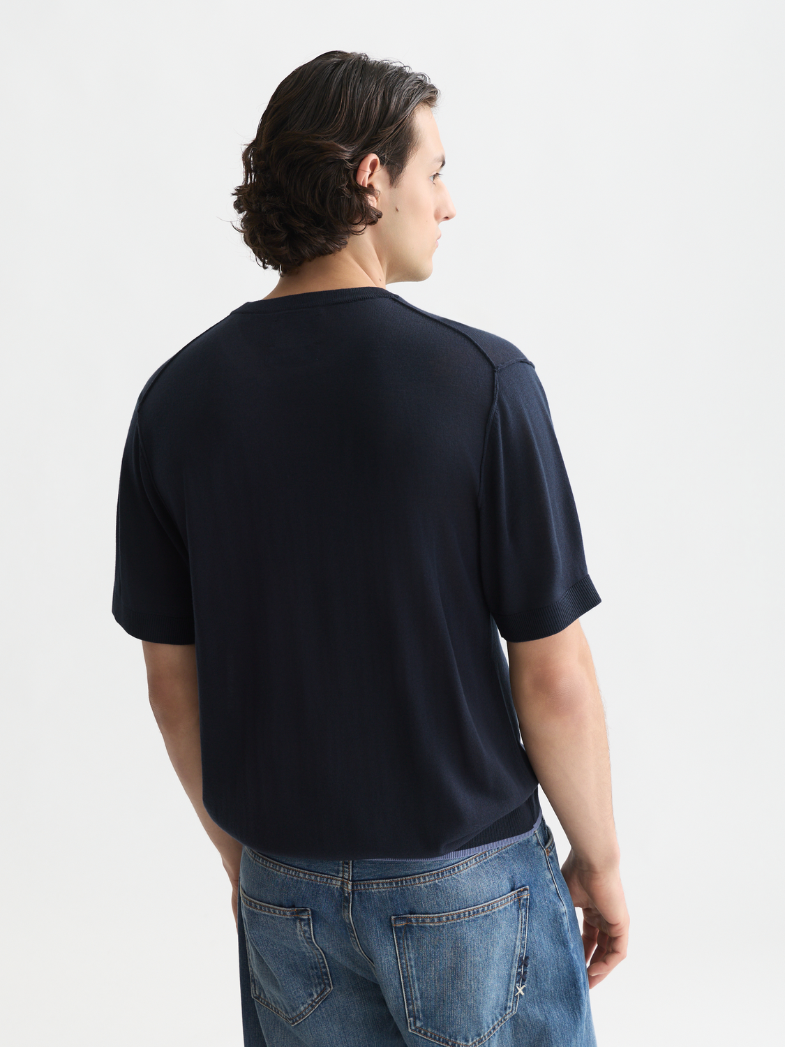 Knitted relaxed T-shirt