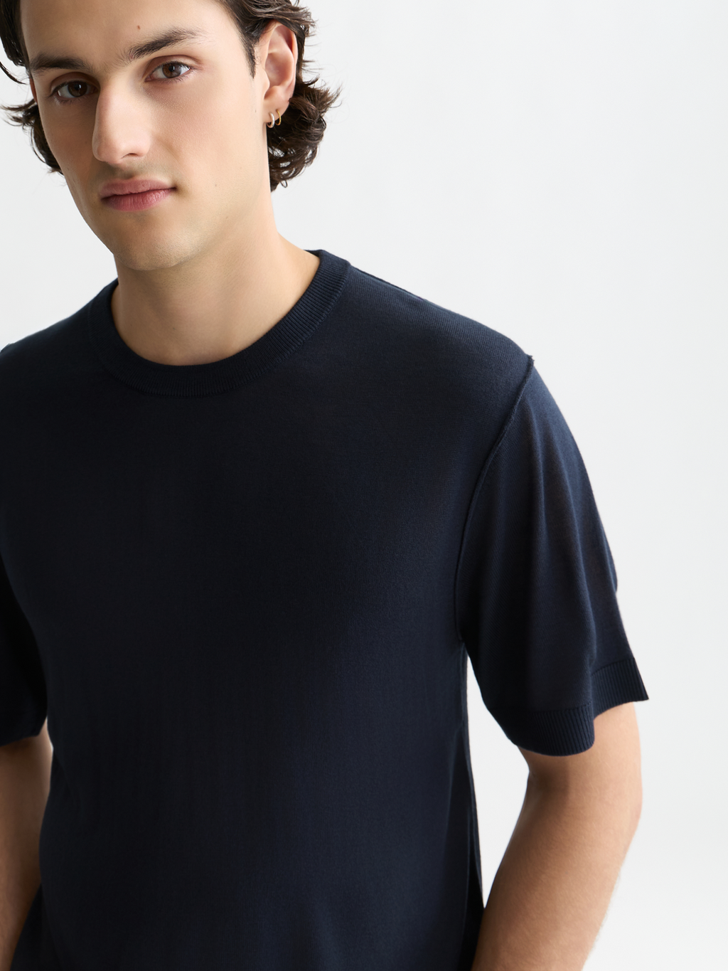 Knitted relaxed T-shirt