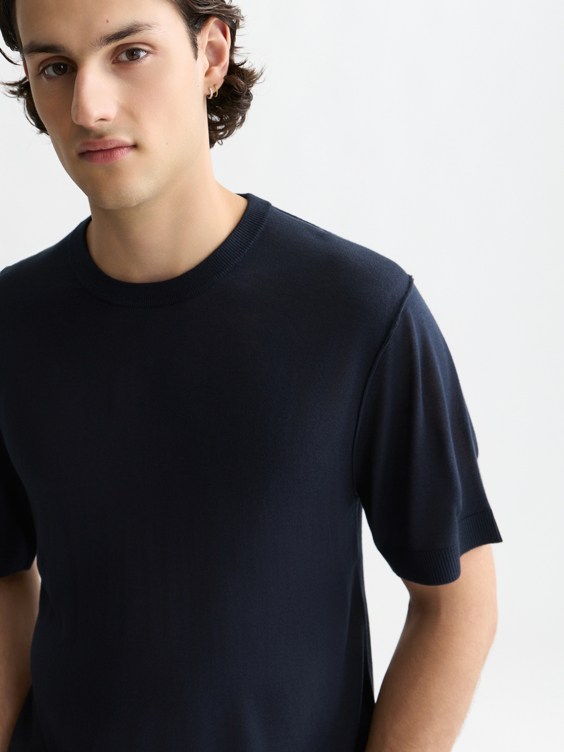 Knitted relaxed T-shirt