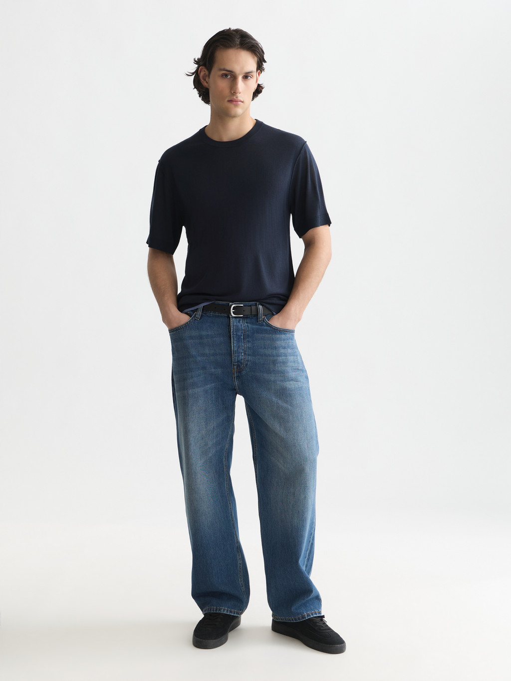 Knitted relaxed T-shirt