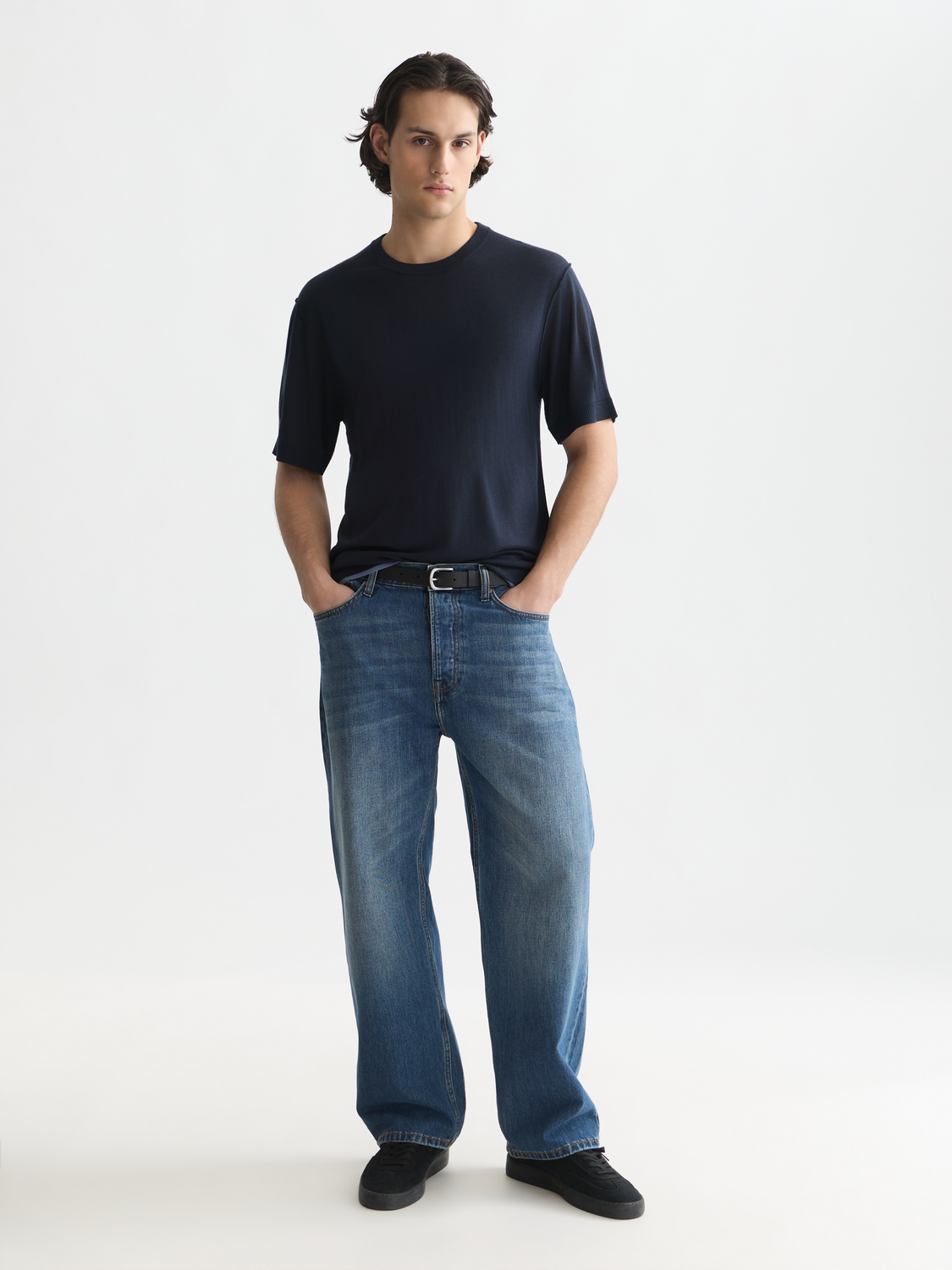 Knitted relaxed T-shirt