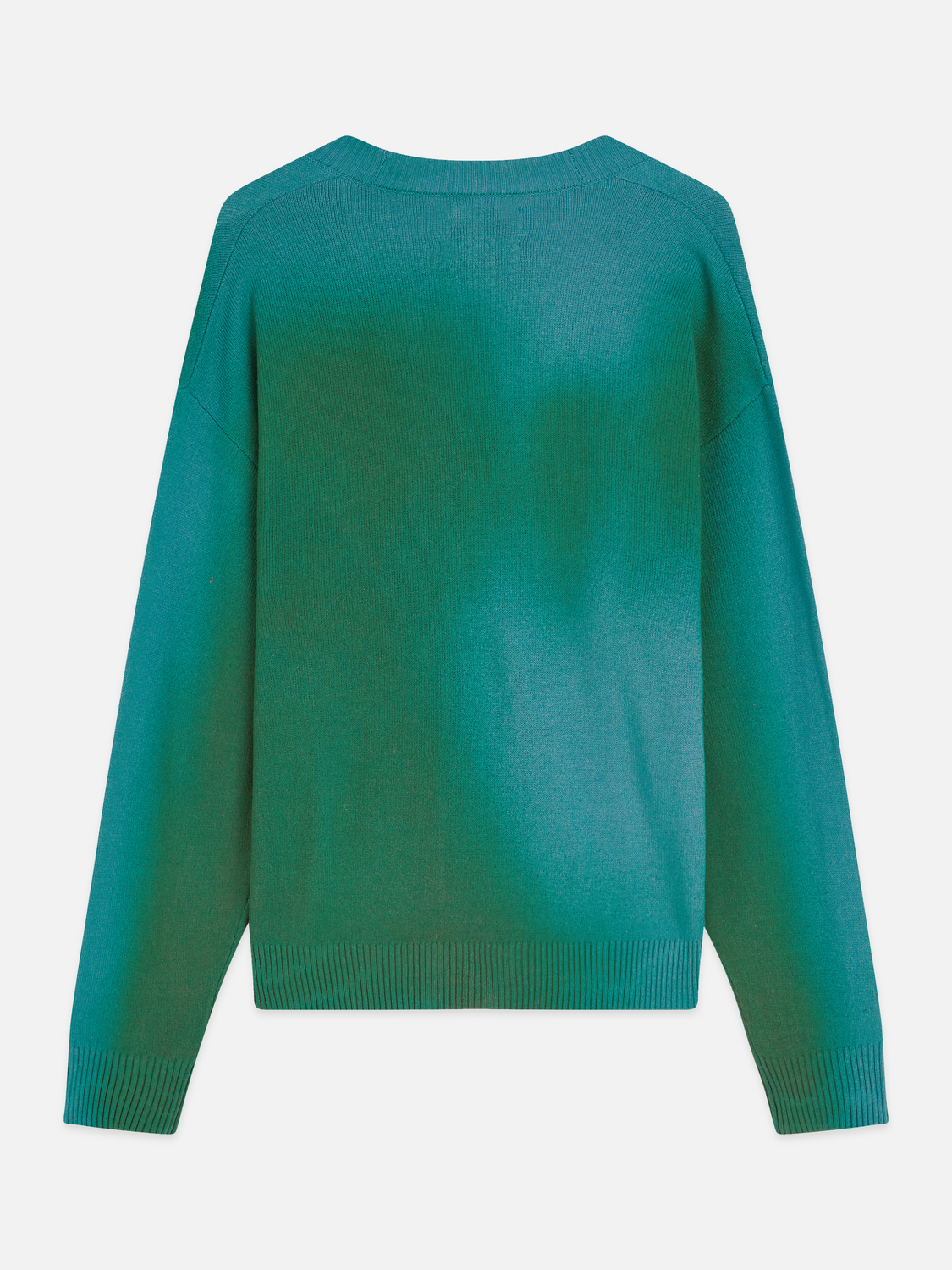 Printed two-tone relaxed cardigan