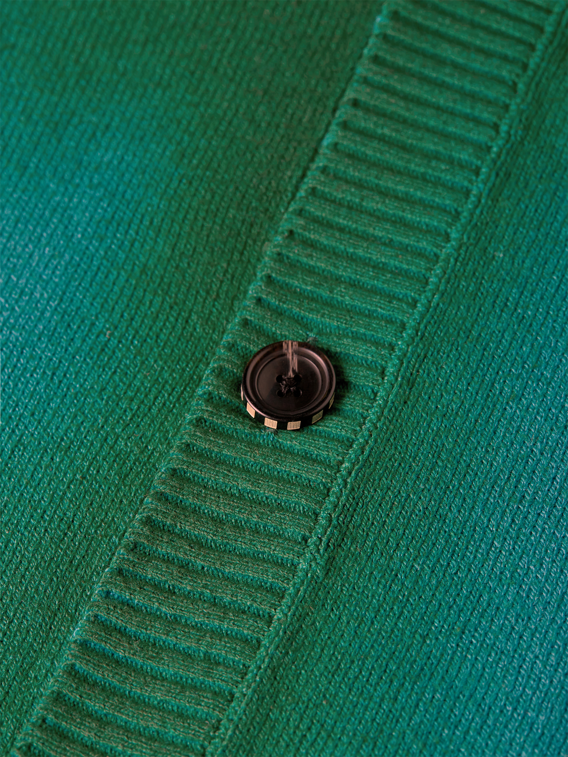 Printed two-tone relaxed cardigan