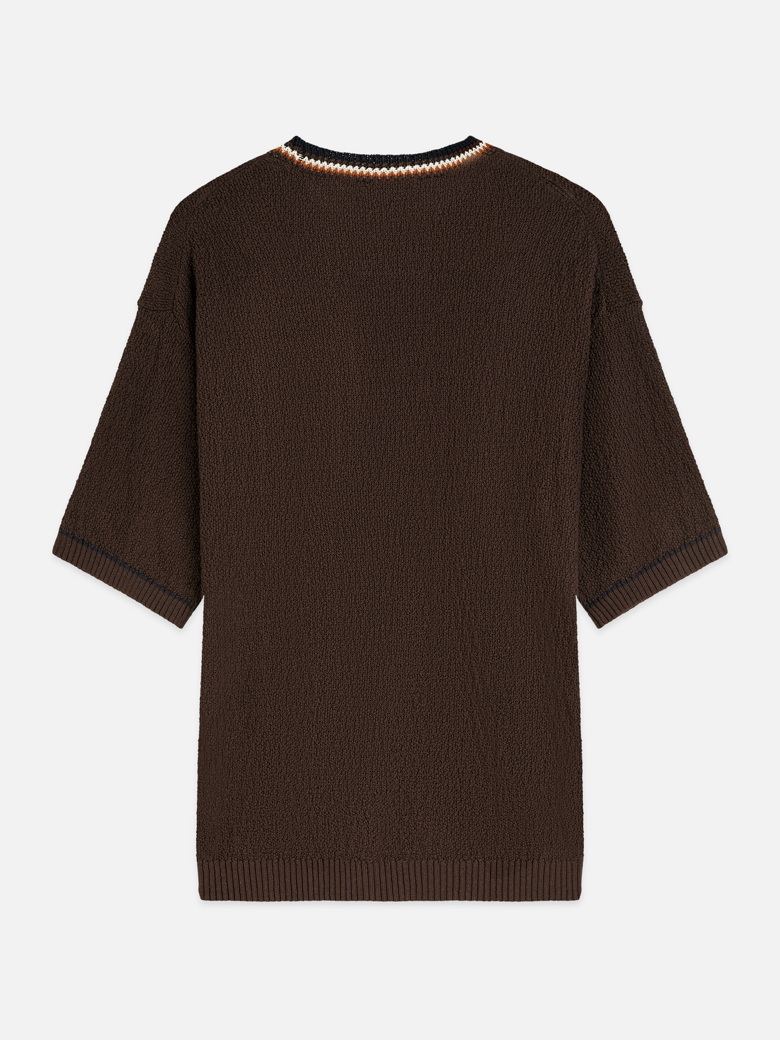 Knitted cotton relaxed T-shirt
