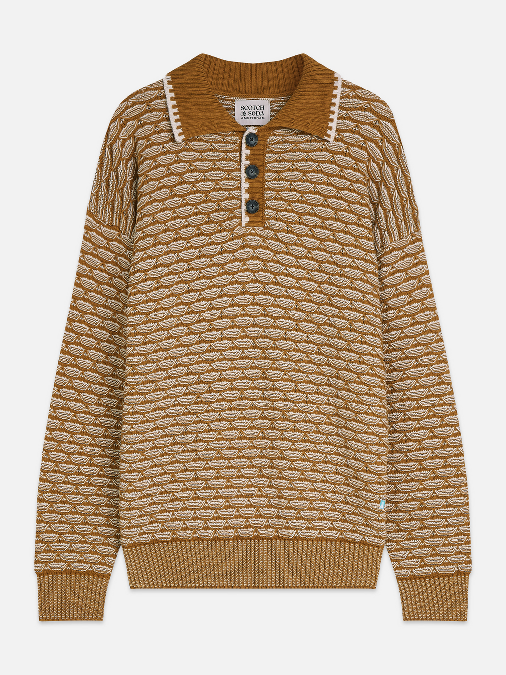 Dropped shoulder structure polo