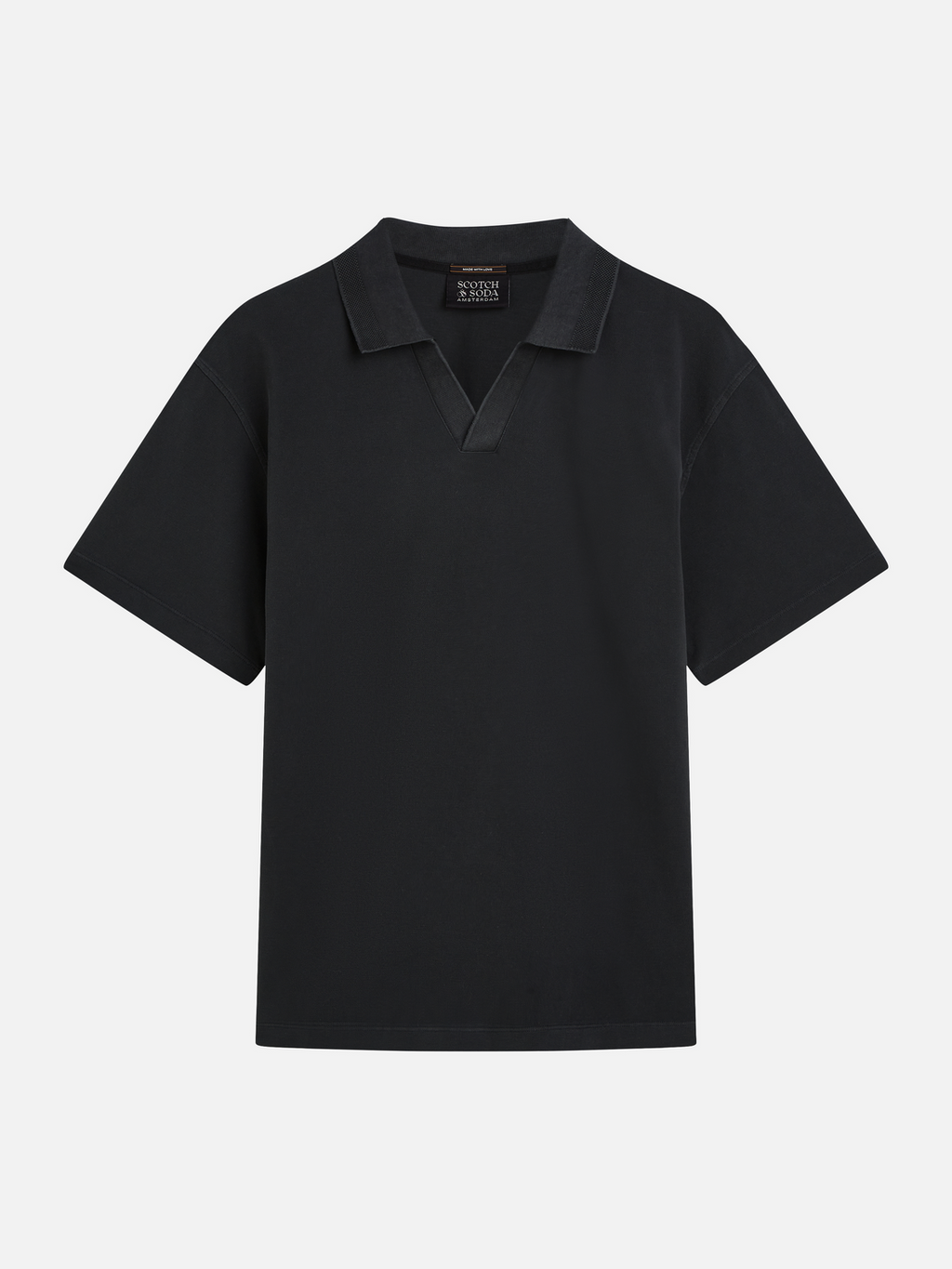 3 crosses pique relaxed polo