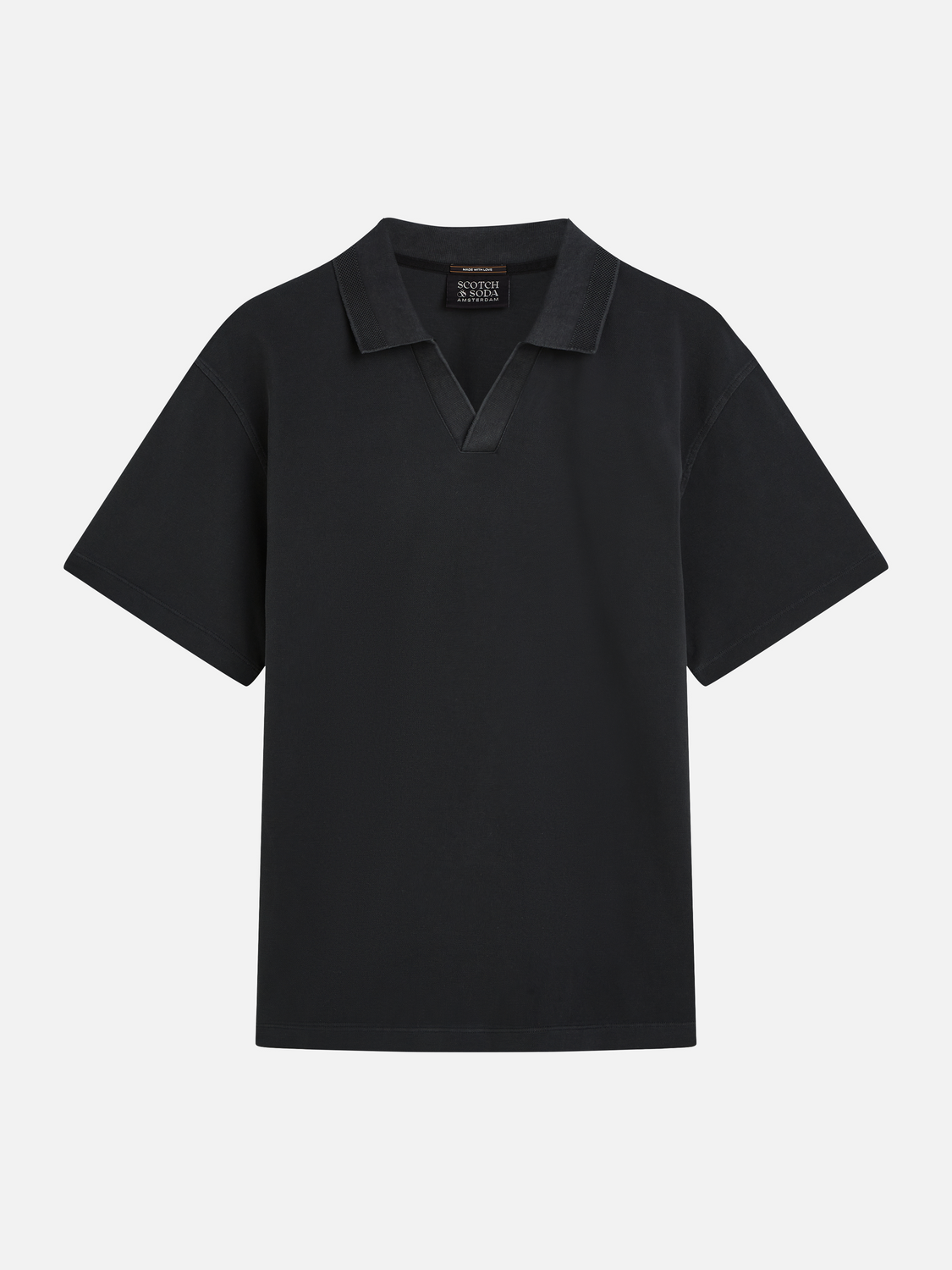 3 crosses pique relaxed polo