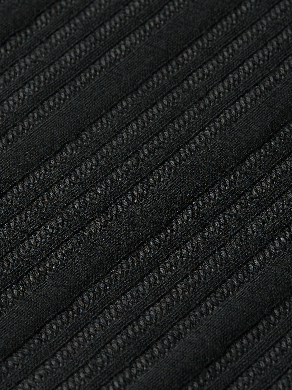 Structured ribbed relaxed polo