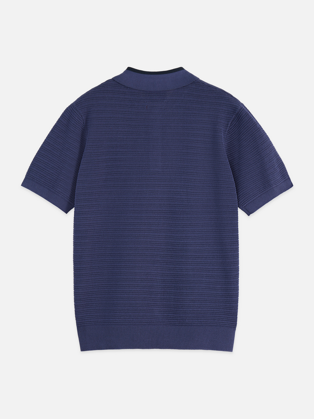 Structured knitted polo