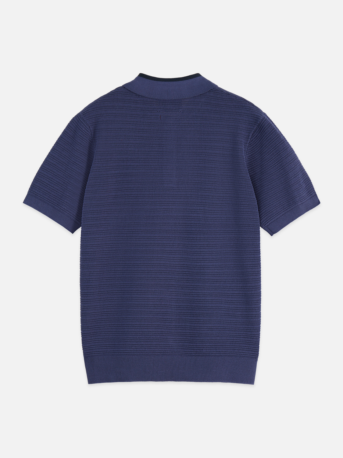 Structured knitted polo