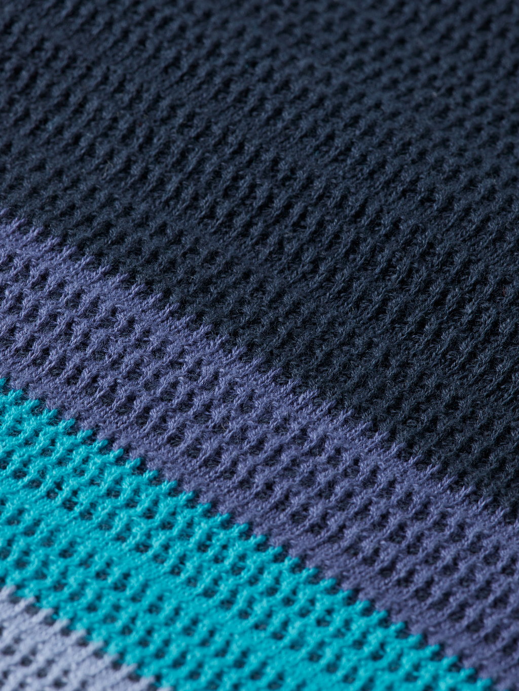 Knitted striped polo