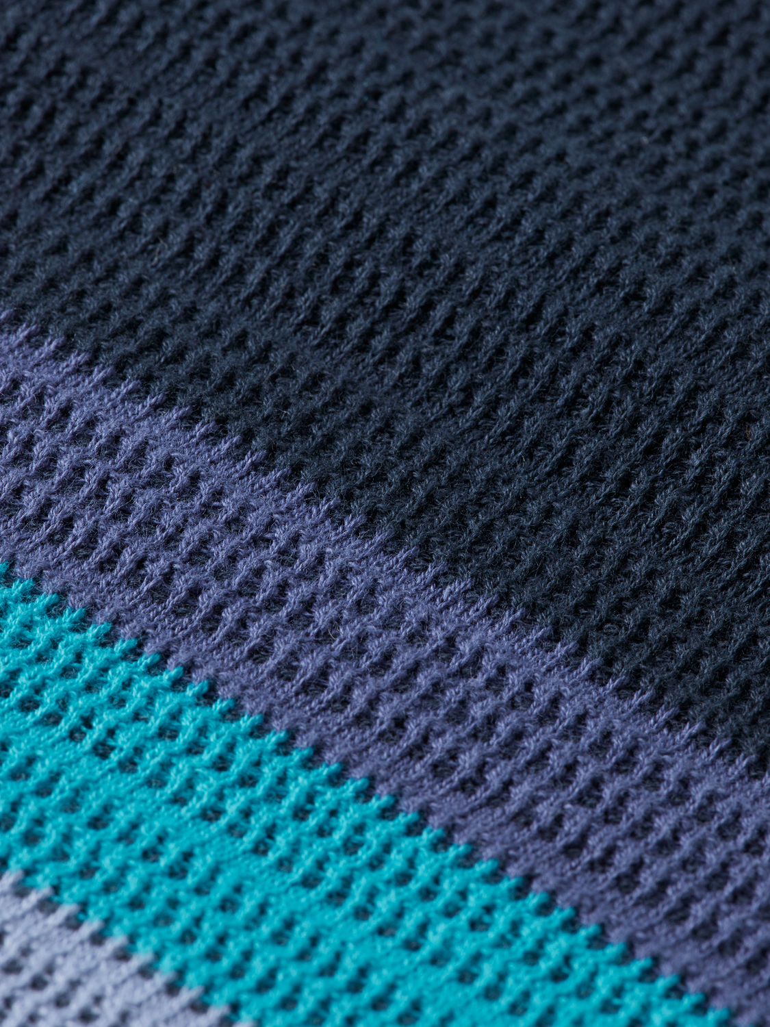 Knitted striped polo