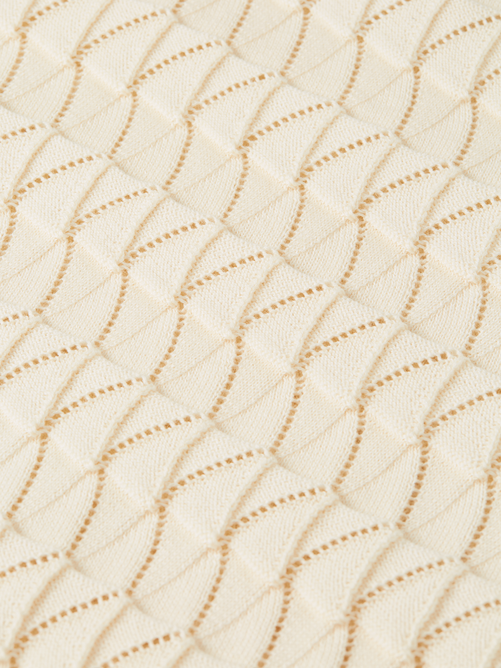 Pointelle knitted regular fit polo