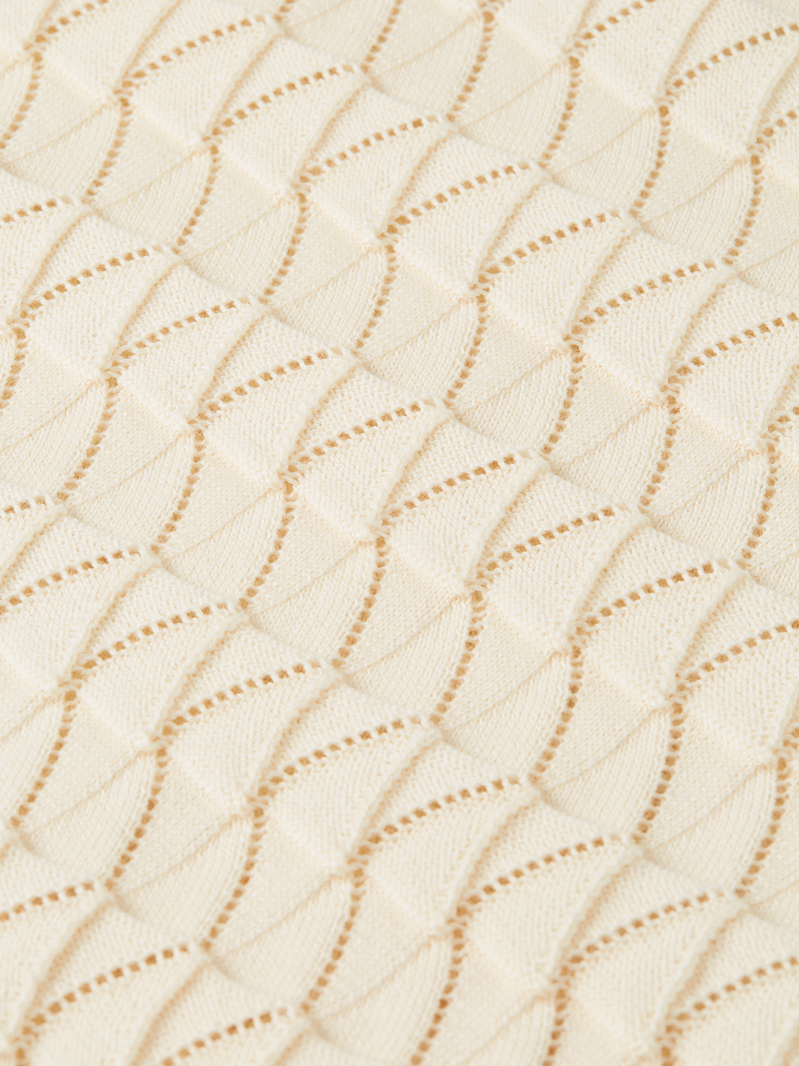 Pointelle knitted regular fit polo