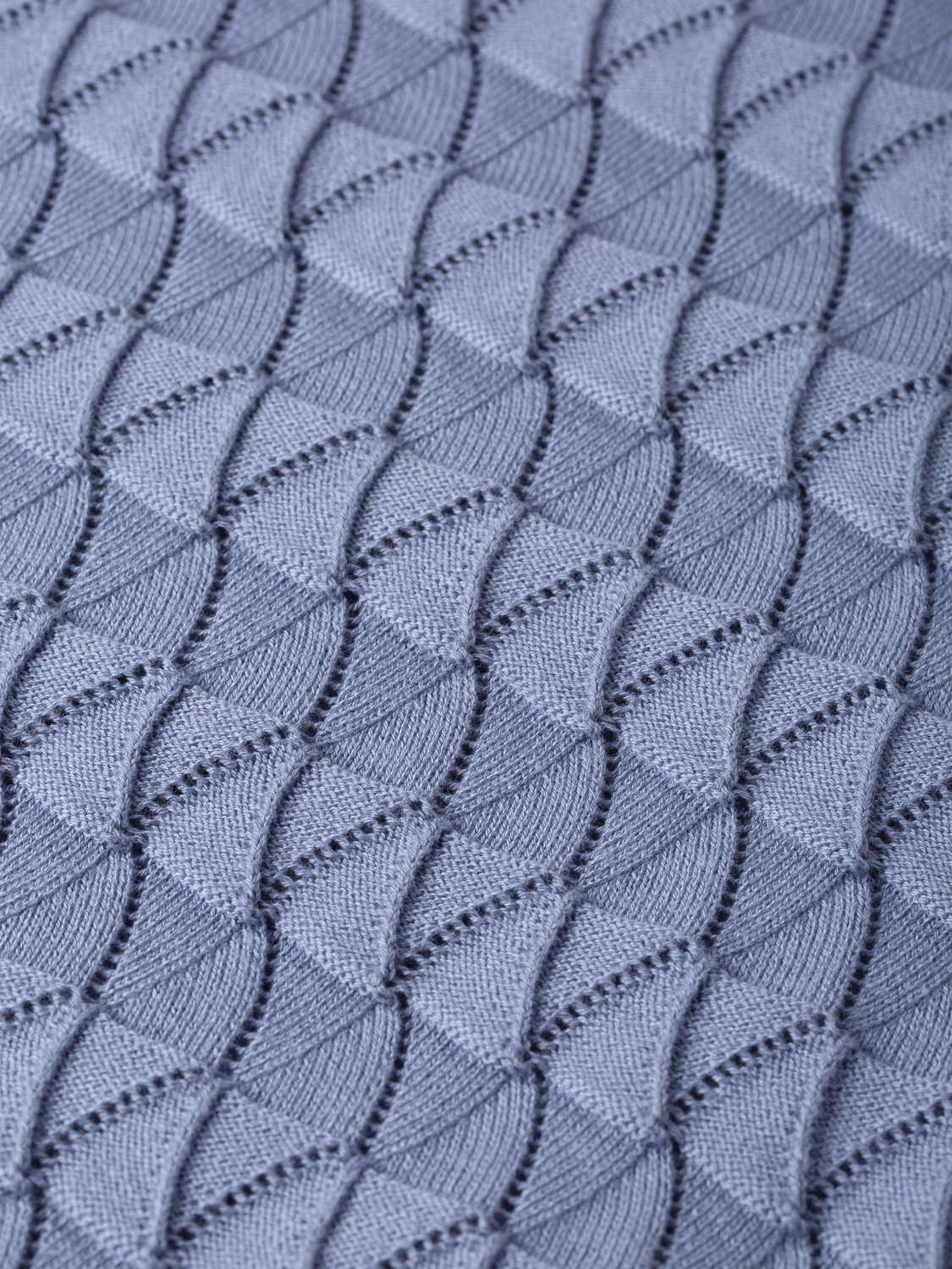 Pointelle knitted regular fit polo