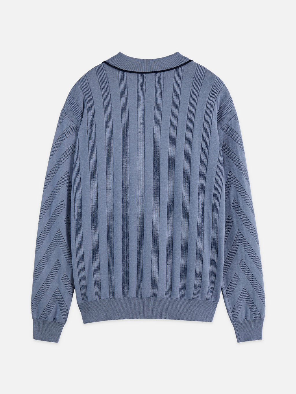 Structure long sleeve polo