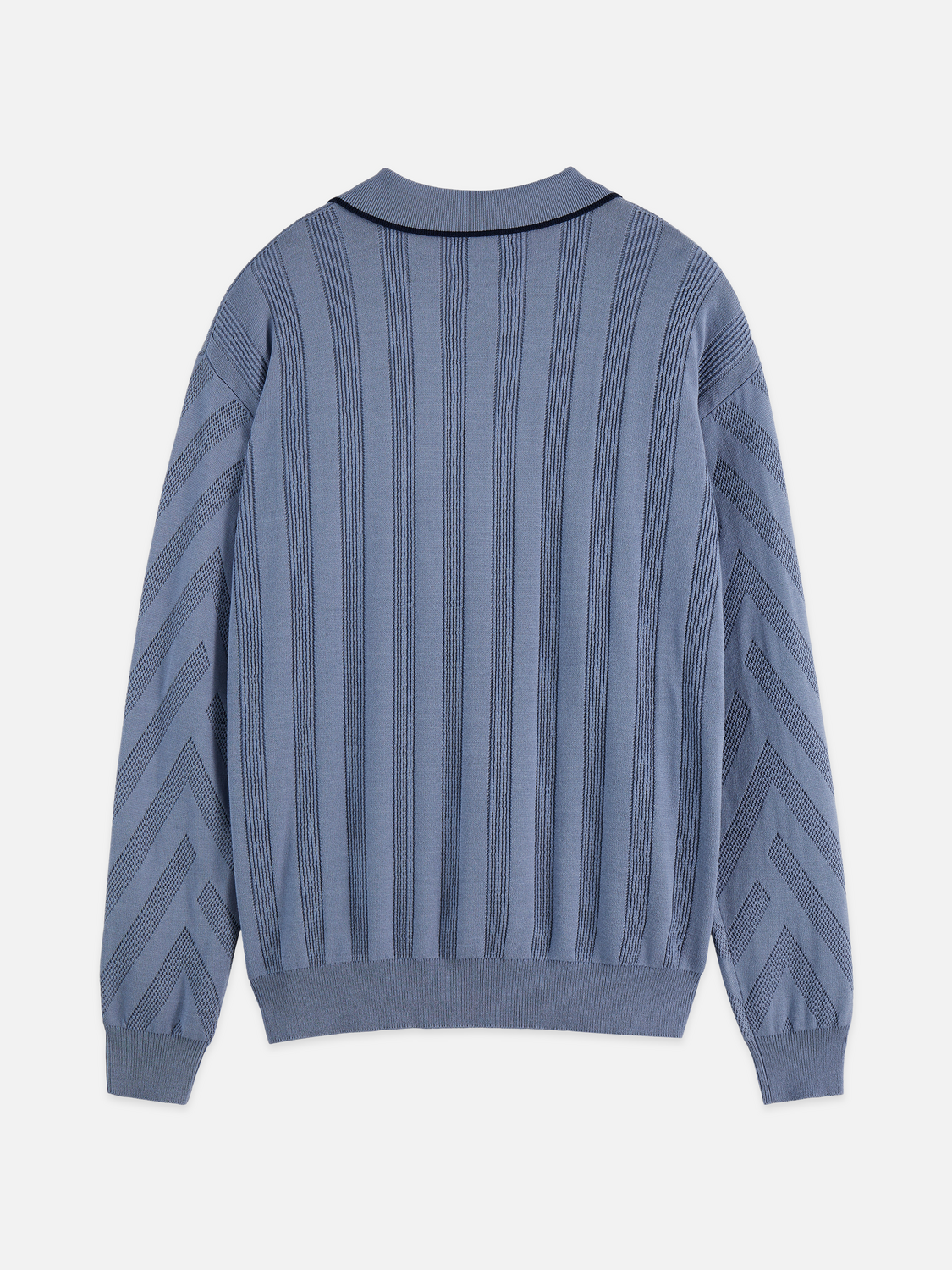 Structure long sleeve polo