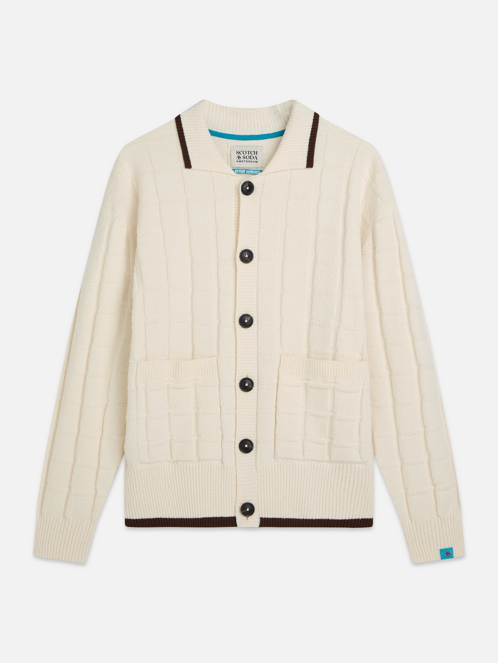 Structured boucle cardigan