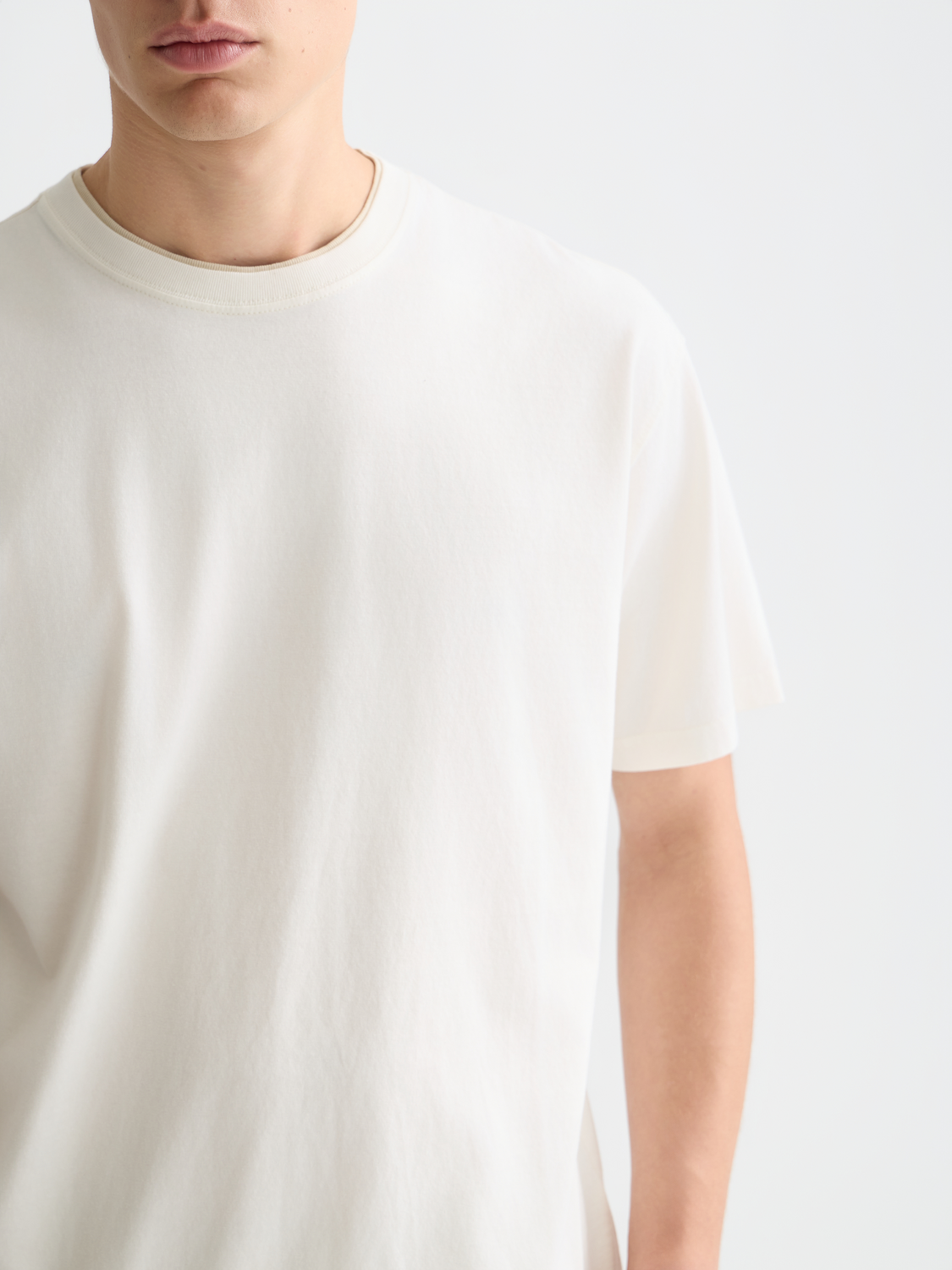 3 crosses garmentdyed relaxed fit T-shirt