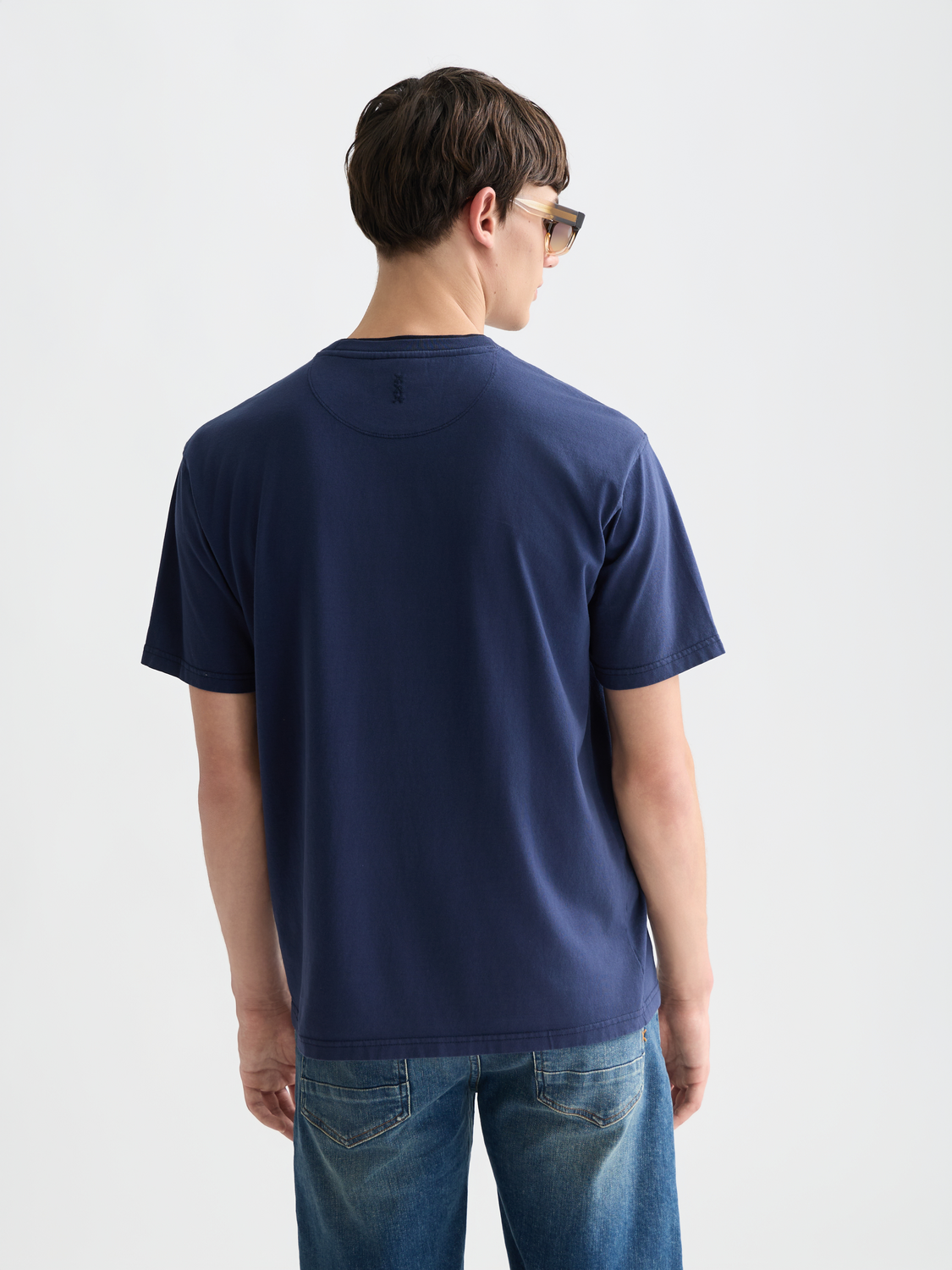 3 crosses garmentdyed relaxed fit T-shirt