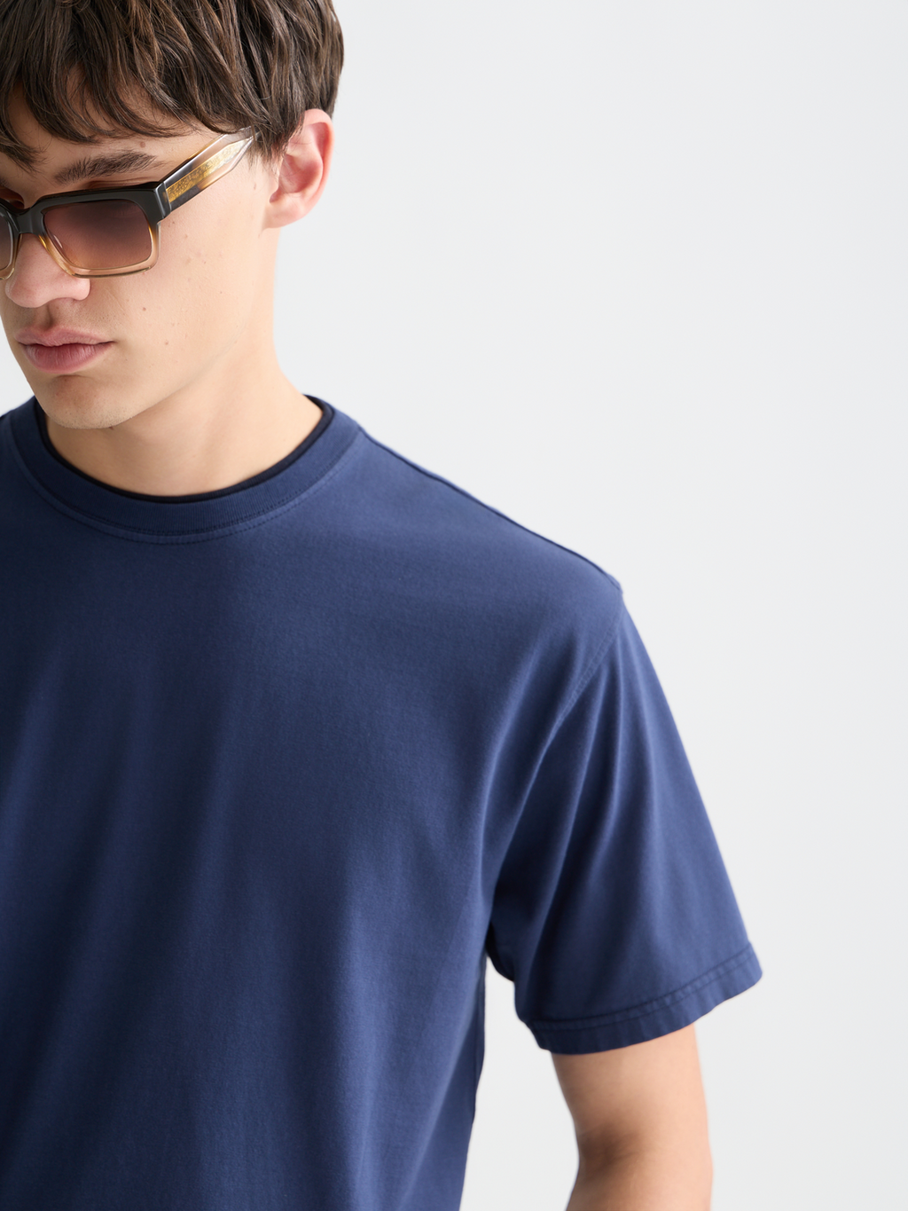 3 crosses garmentdyed relaxed fit T-shirt