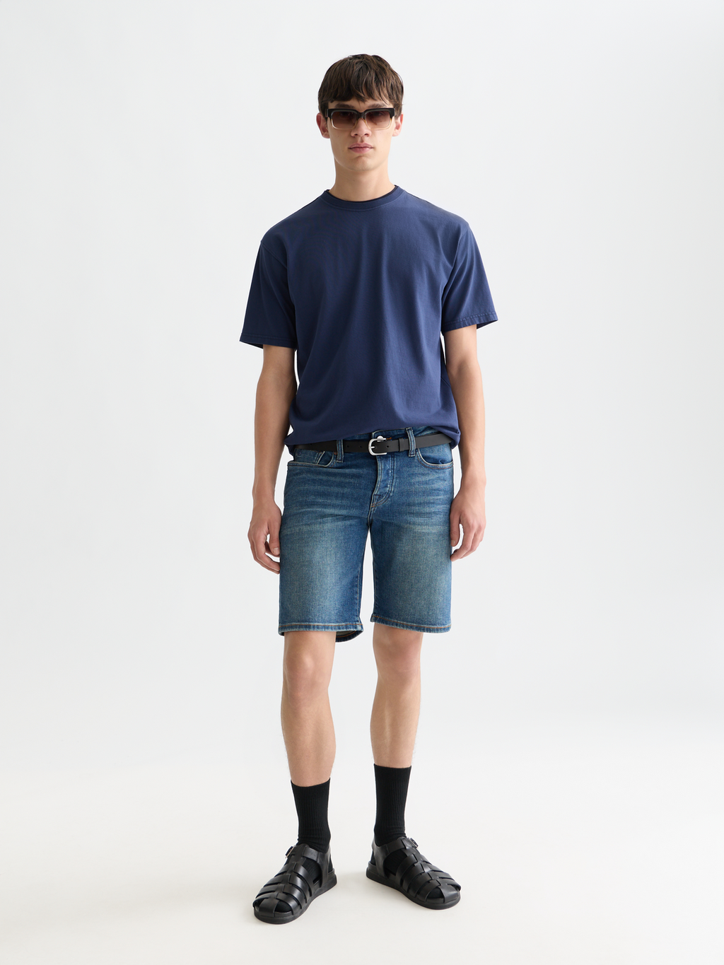 3 crosses garmentdyed relaxed fit T-shirt