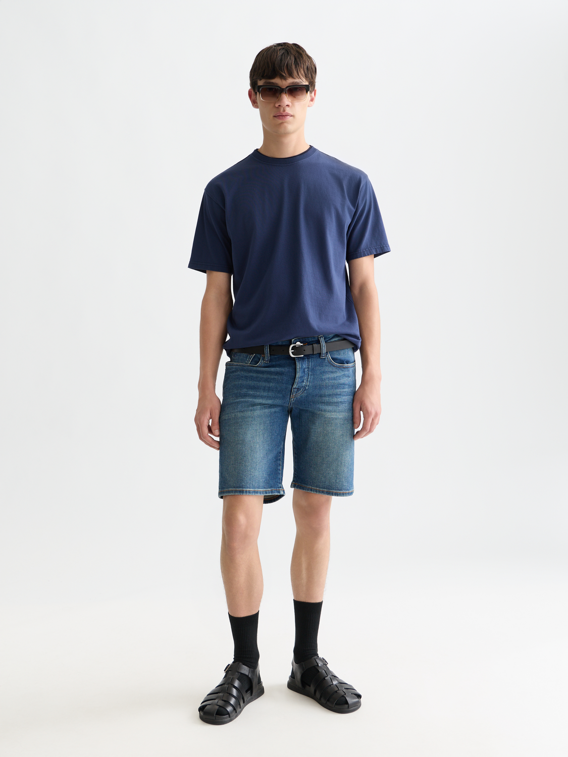 3 crosses garmentdyed relaxed fit T-shirt