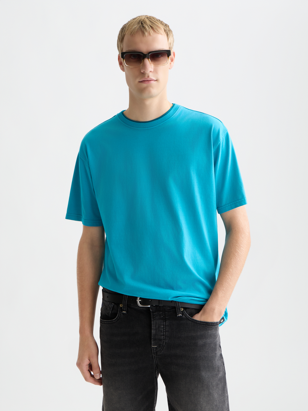 3 crosses garment dyed relaxed T-shirt