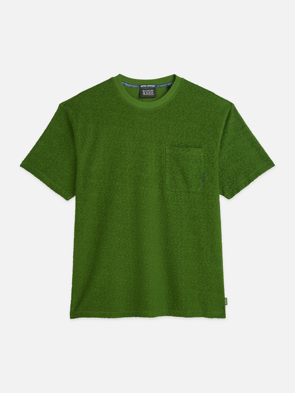 Jacquard towelling relaxed T-shirt
