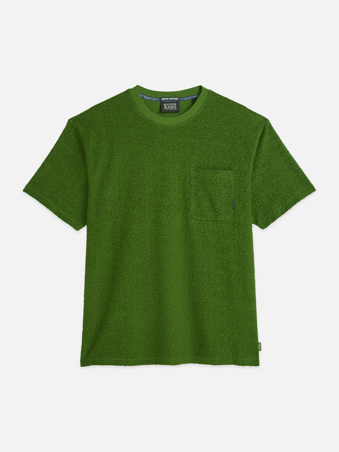 Jacquard towelling relaxed T-shirt