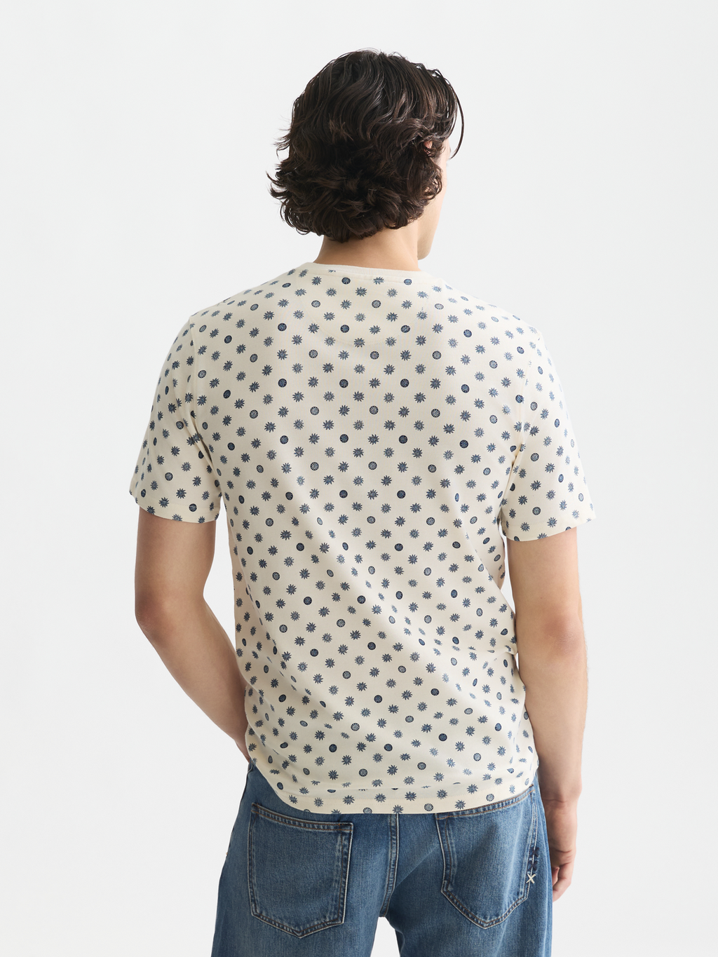 Micro-printed regular-fit T-shirt