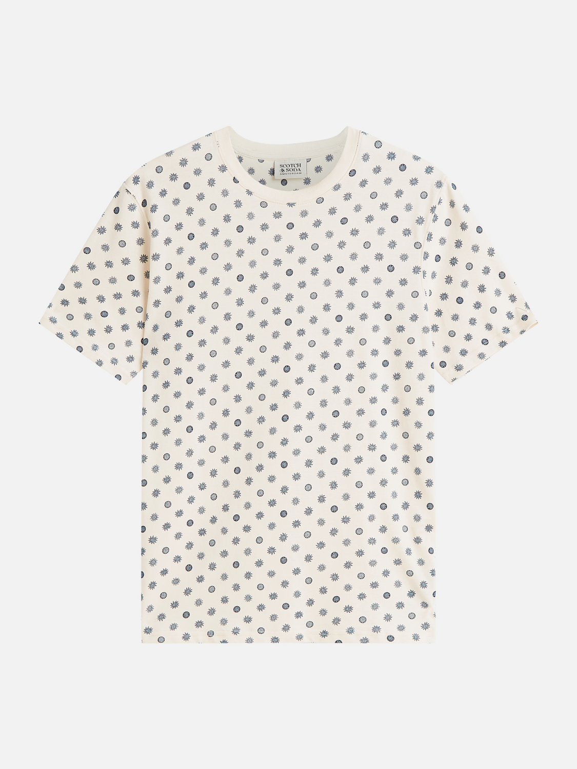 Micro-printed regular-fit T-shirt