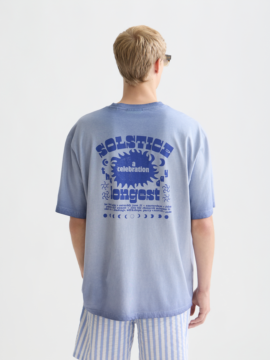 artwork loose dyed T-shirt