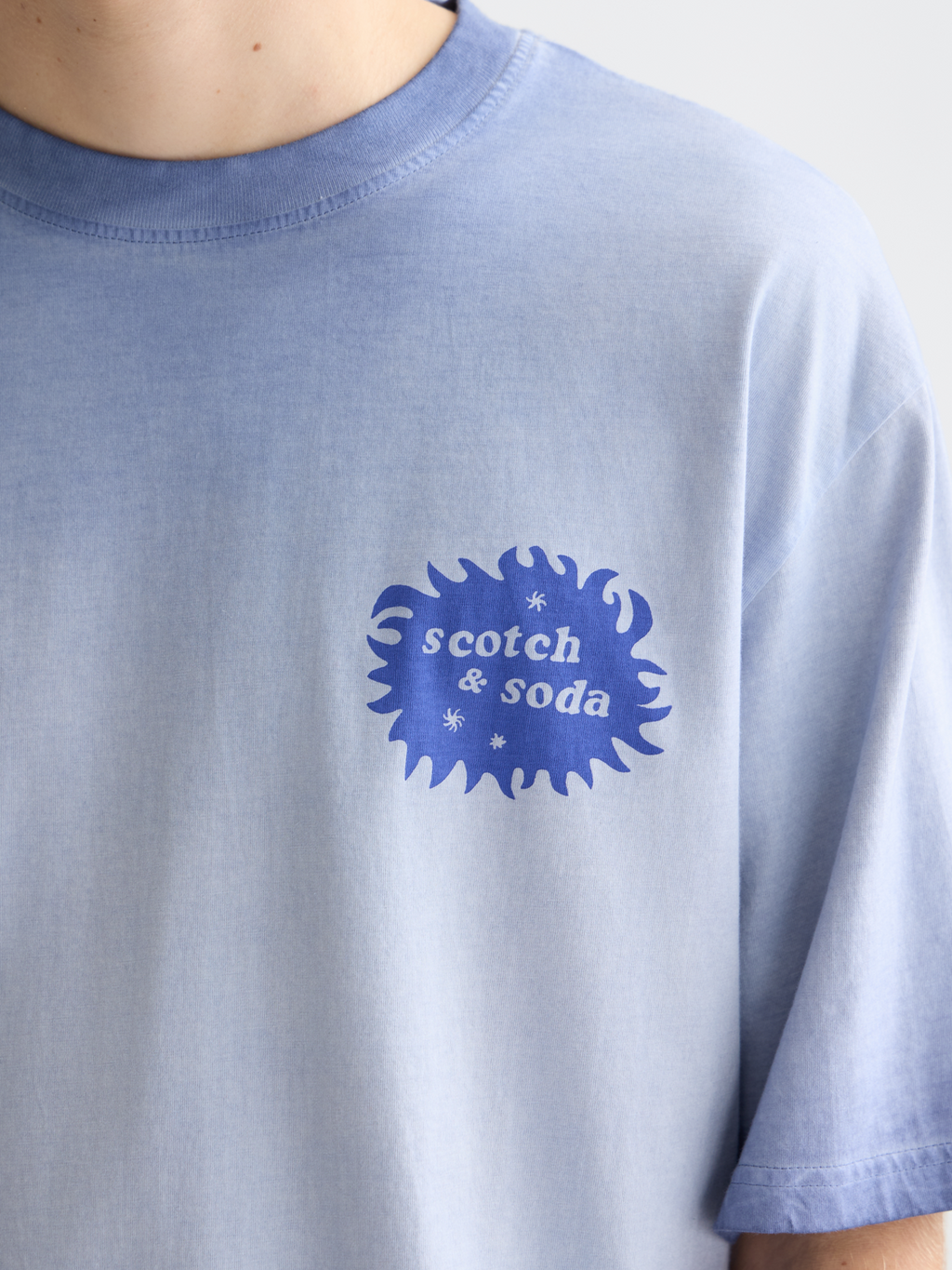 artwork loose dyed T-shirt