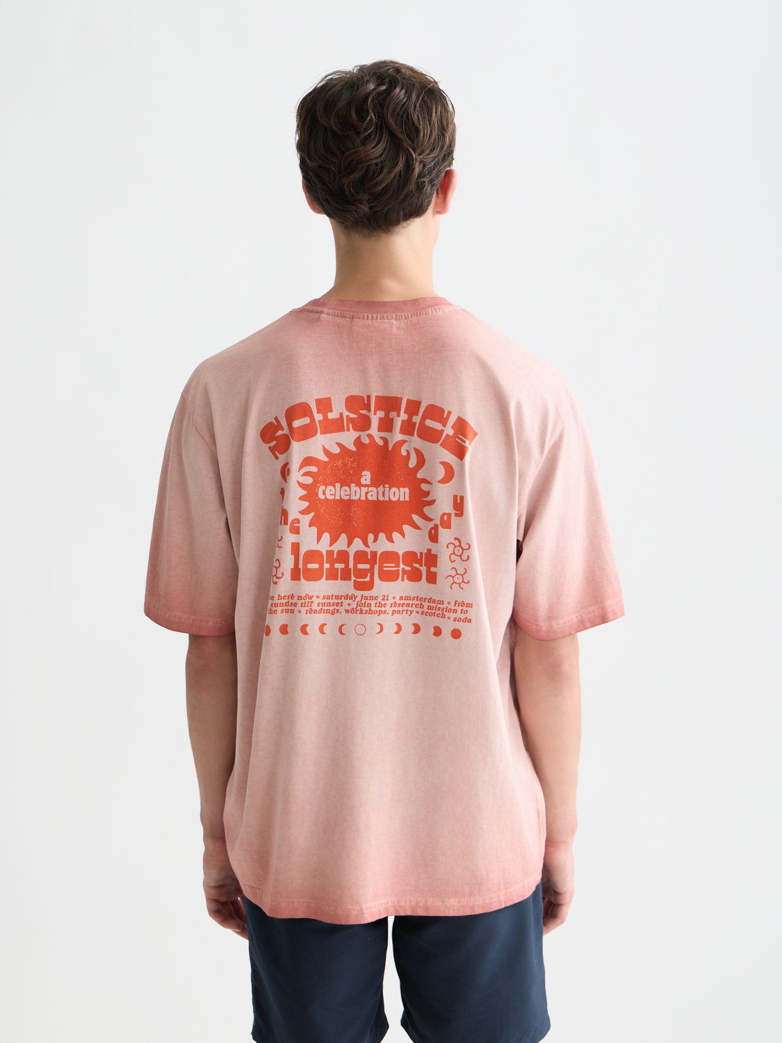 artwork loose dyed T-shirt