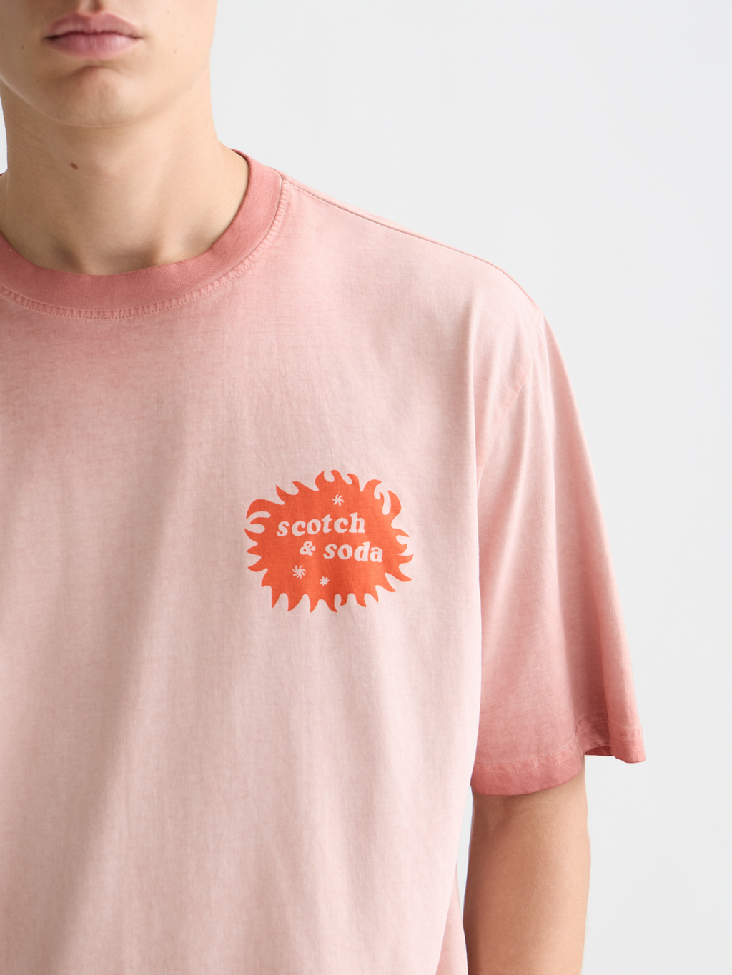 artwork loose dyed T-shirt