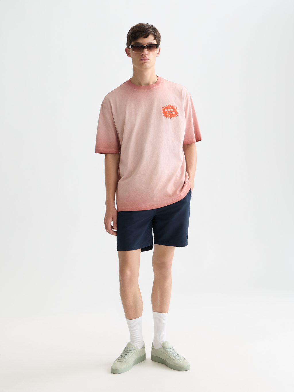 artwork loose dyed T-shirt